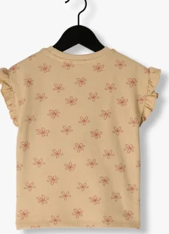 beige daily7 t-shirt t-shirt small flower
