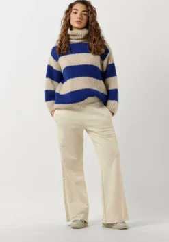 beige 10days wijde broek folded waistband jogger