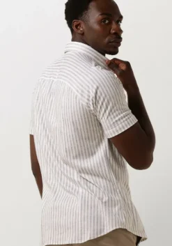 beige desoto casual overhemd desoto kent 1/2