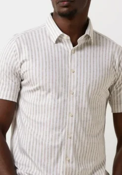 beige desoto casual overhemd desoto kent 1/2