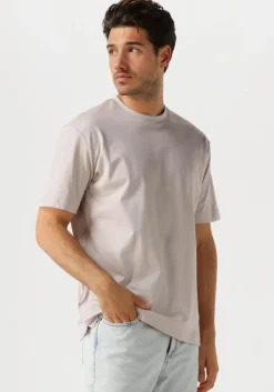 beige desoto luxury t-shirt luxury two ply t-shirt 1/2