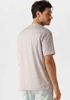 beige desoto luxury t-shirt luxury two ply t-shirt 1/2