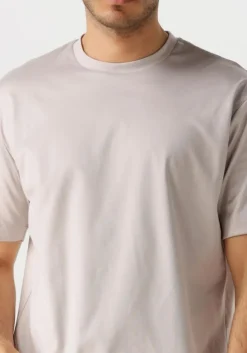 beige desoto luxury t-shirt luxury two ply t-shirt 1/2