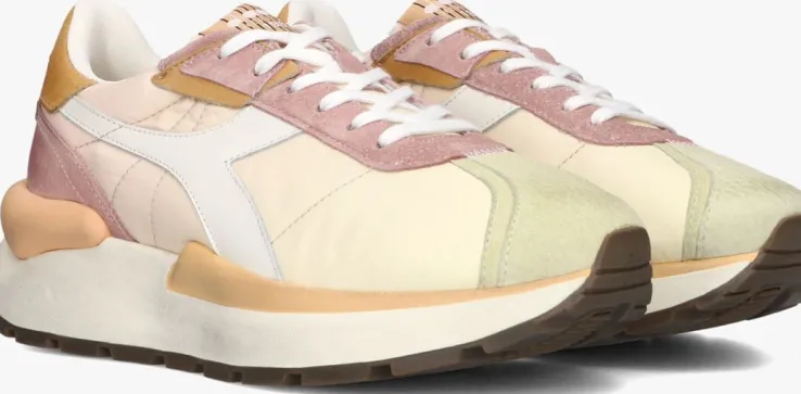 beige diadora lage sneakers mercury faded