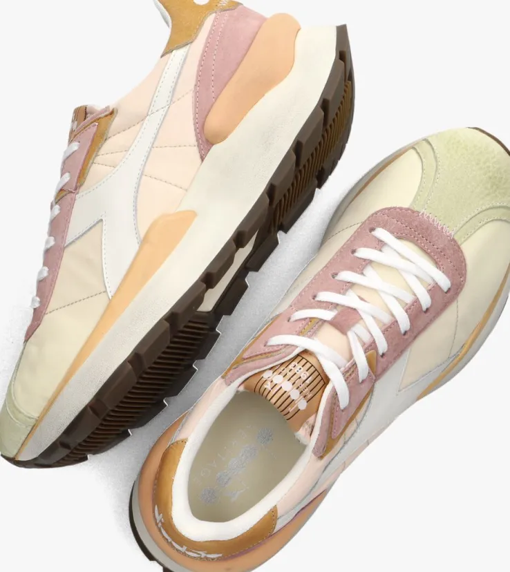 beige diadora lage sneakers mercury faded