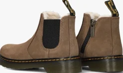 beige dr martens chelsea boots 2976 leonore t/j