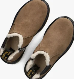 beige dr martens chelsea boots 2976 leonore t/j