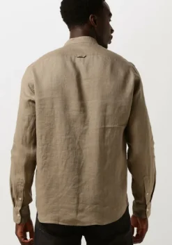 beige drykorn casual overhemd tarok