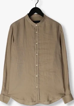 beige drykorn casual overhemd tarok