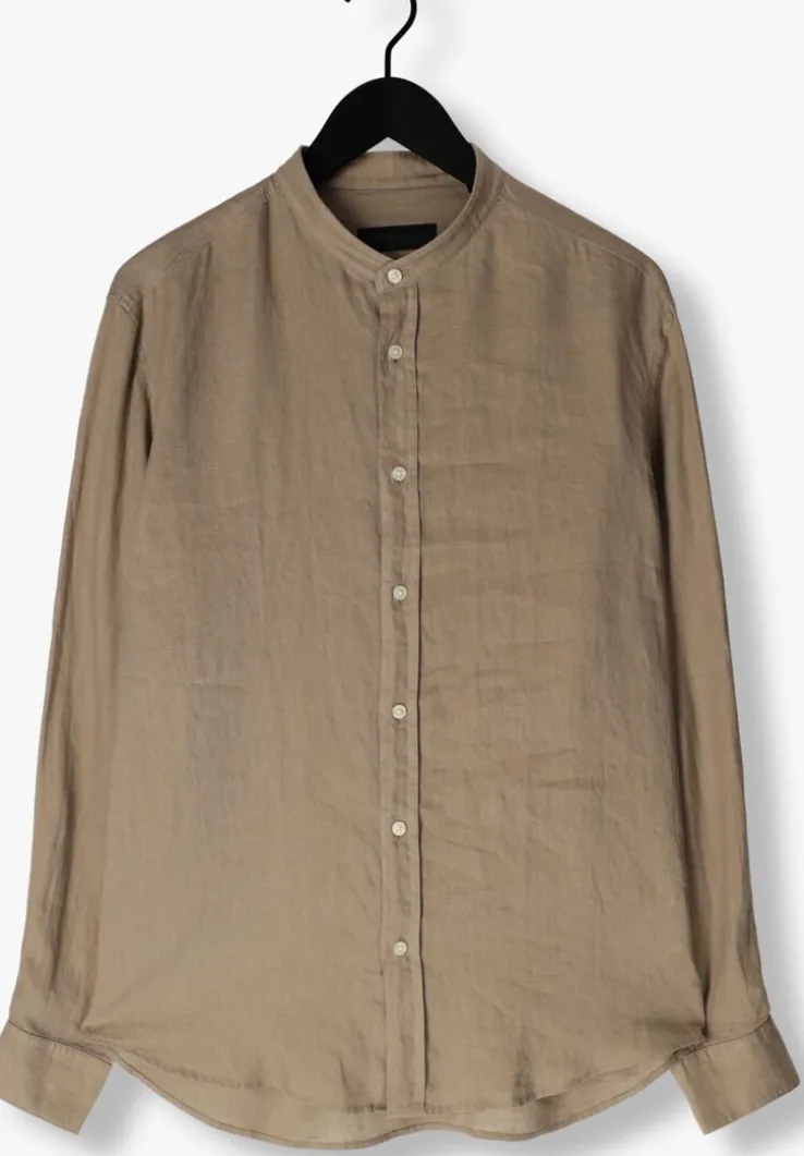 beige drykorn casual overhemd tarok