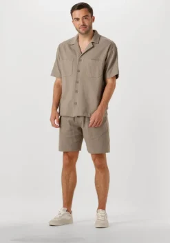 beige drykorn korte broek brikko 522160