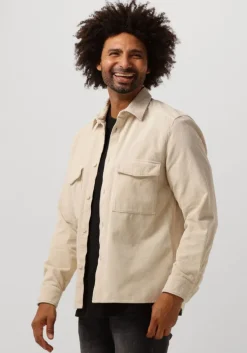 beige drykorn overshirt gunray