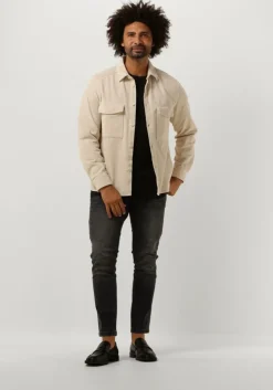 beige drykorn overshirt gunray