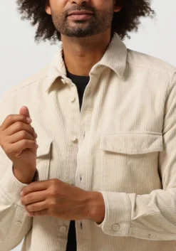 beige drykorn overshirt gunray