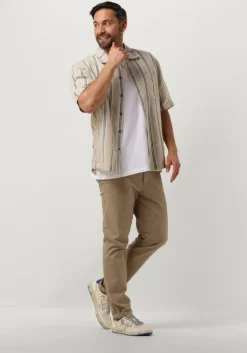 beige dstrezzed casual overhemd ds_saul shirt
