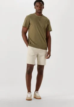 beige dstrezzed korte broek lancaster shorts