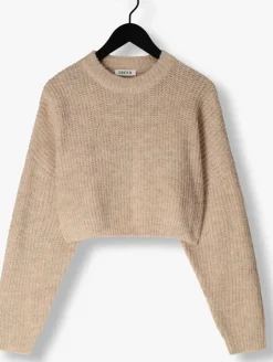 beige edited trui yella jumper