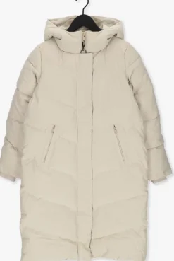 beige elvine gewatteerde jas naemi