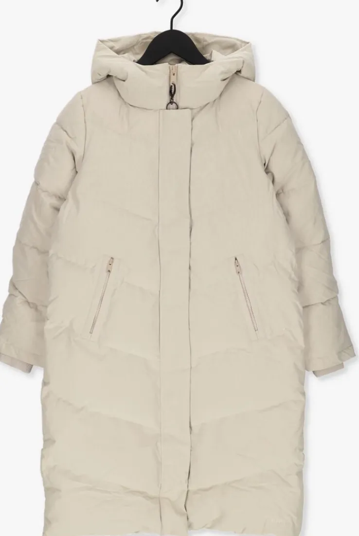 beige elvine gewatteerde jas naemi