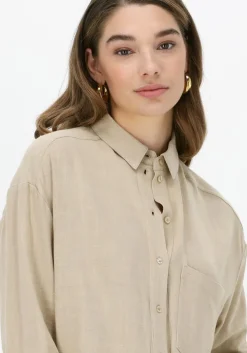 beige esmé studios blouses maren oversize shirt