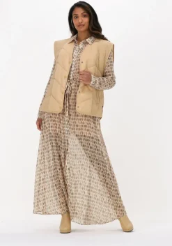 beige est'seven maxi jurk est’maxi dress