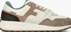 beige faguo lage sneakers limwood syn woven