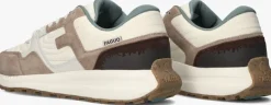 beige faguo lage sneakers limwood syn woven
