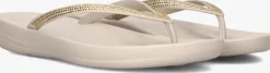beige fitflop slippers iqushion sparkle