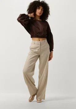 beige fiveunits wijde broek dena