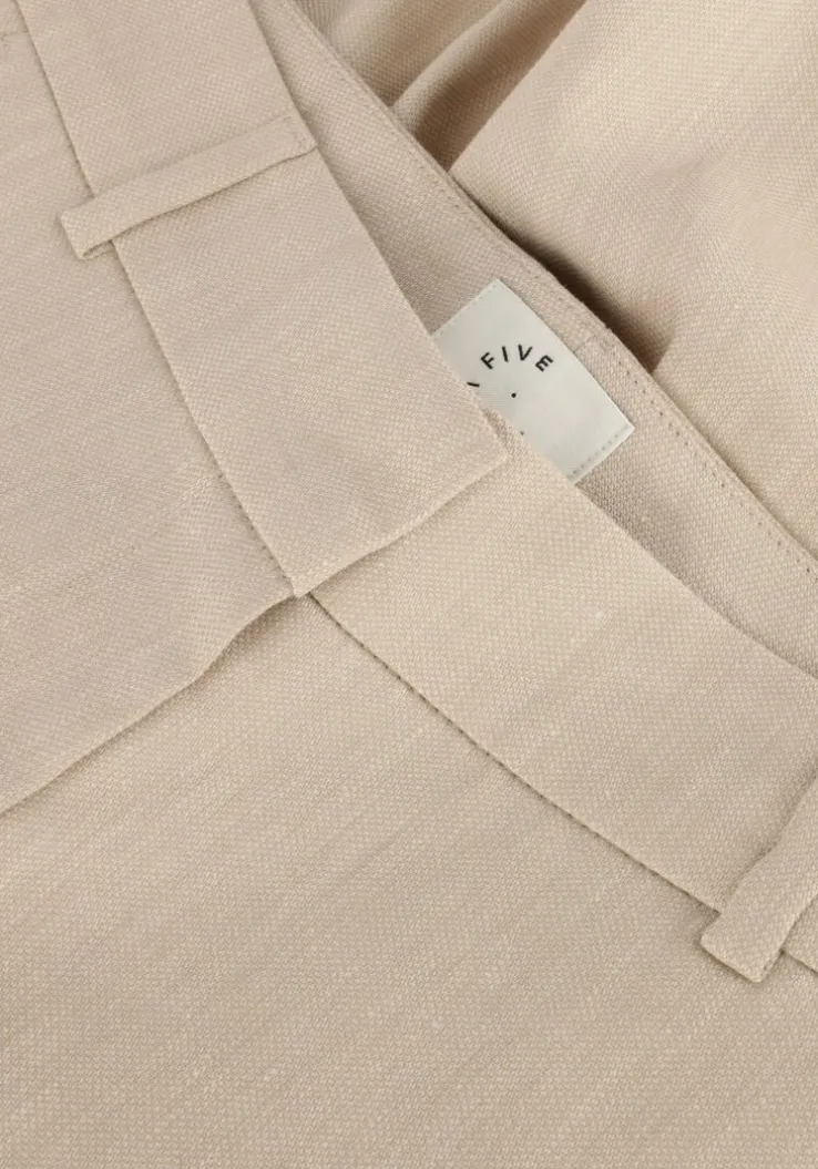 beige fiveunits wijde broek dena