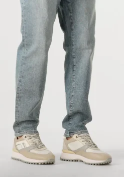 beige floris van bommel lage sneakers sfm-10139 noppi