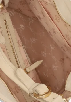 beige fred de la bretoniere schoudertas wanda shoulder bag suede