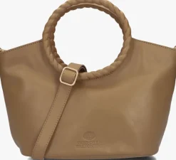 beige fred de la bretoniere handtas adonia handbag nappa leather