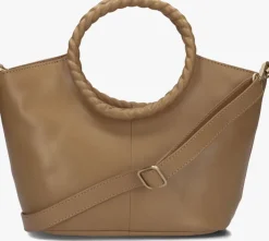beige fred de la bretoniere handtas adonia handbag nappa leather
