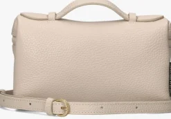beige fred de la bretoniere handtas lori handbag leather