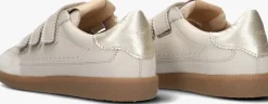 beige fred de la bretoniere lage sneakers pearl valencia leather