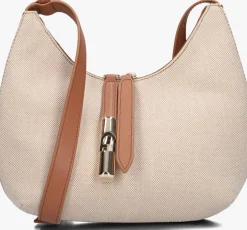 beige furla handtas goccia s shoulder bag
