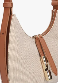 beige furla handtas goccia s shoulder bag