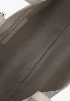 beige furla schoudertas goccia xl hobo