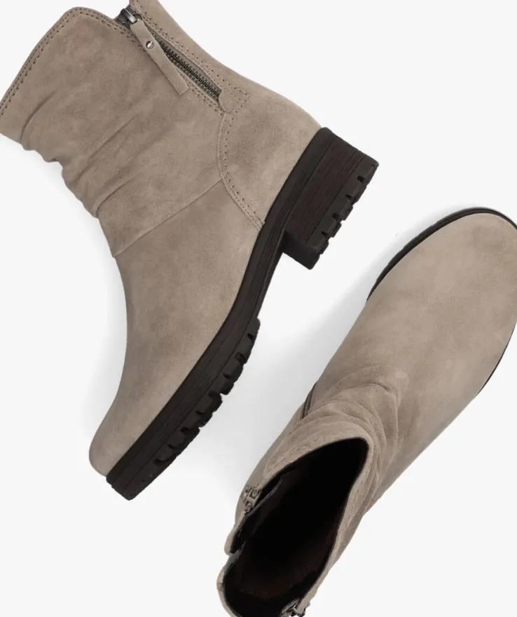 beige gabor enkellaarsjes 092