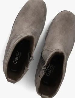 beige gabor enkellaarsjes 851