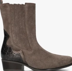 beige gabor enkellaarsjes 674.1