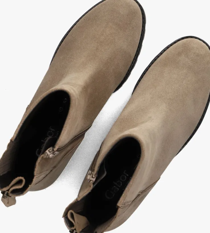 beige gabor enkellaarsjes 802.3