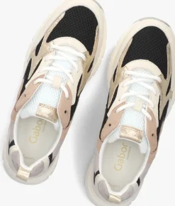 beige gabor lage sneakers 606
