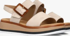 beige gabor platte sandalen 744.4