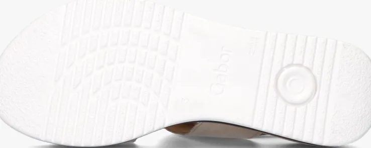 beige gabor platte sandalen 744.4