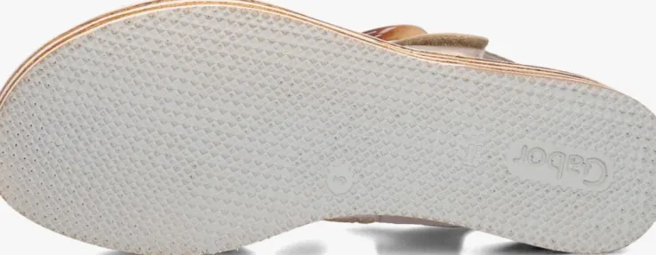 beige gabor platte sandalen 550.2