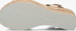 beige gabor sandalen met hak 651
