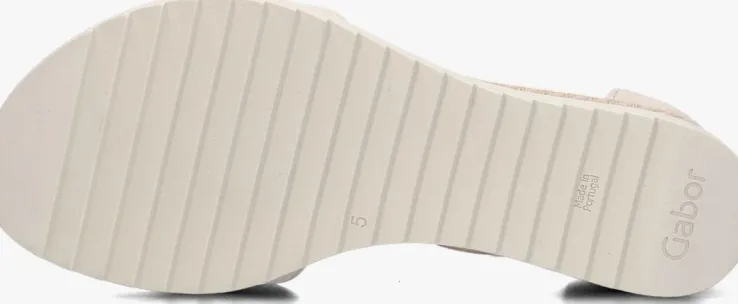 beige gabor sandalen met hak 780.2