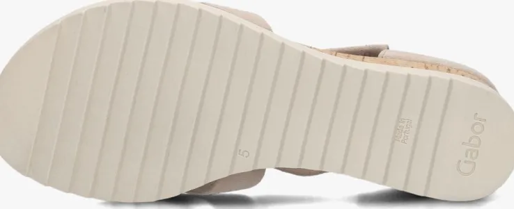 beige gabor sandalen met hak 782